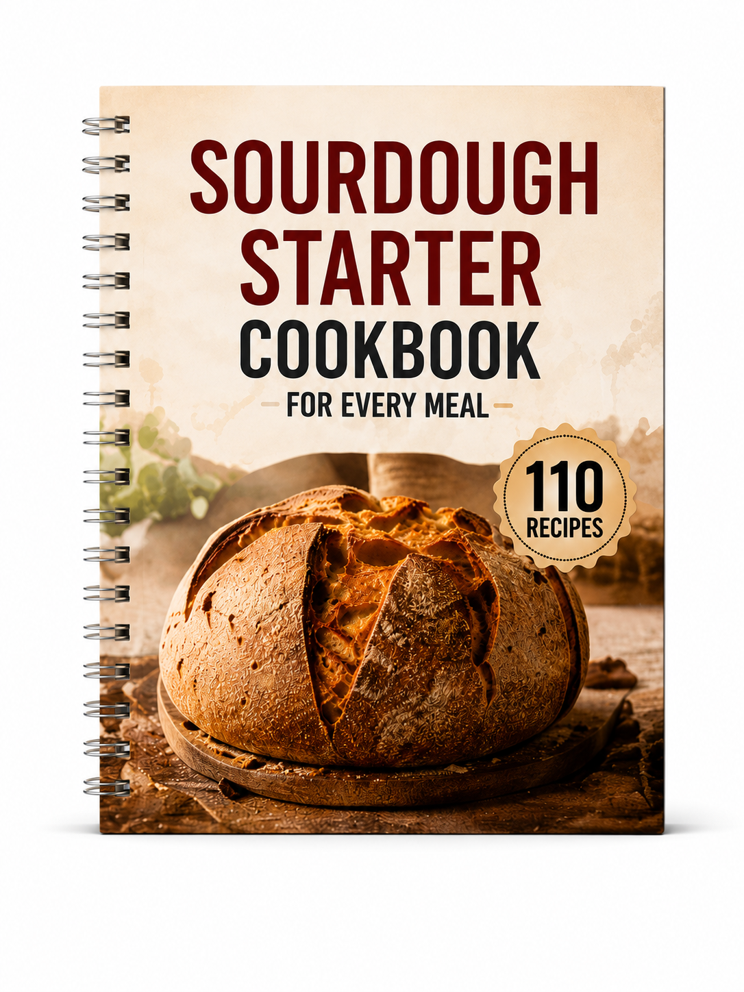 Sourdough Starter Cookbook – 110 Delicious Recipes for Everyday Baking & Meals